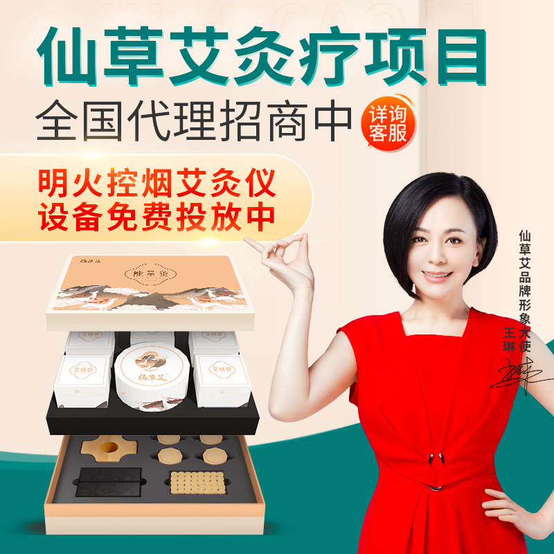 BG大游艾明火无烟艾灸仪免费投放招商加盟 能量灸套盒艾灸馆美容院